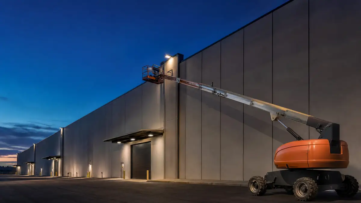 Articulating Boom Lifts jobsite access in Davenport